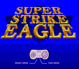 Super Strike Eagle (USA) Title Screen